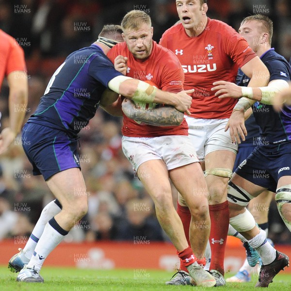 031118 - Wales v Scotland - Under Armour Series - Ross Moriarty of Wales 
