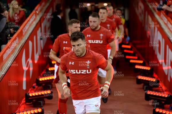 031118 - Wales v Scotland - Under Armour Series - Luke Morgan of Wales runs out