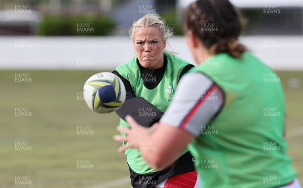 091022 - Wales v Scotland, Women’s Rugby World Cup 2021 Pool A - Alisha Butchers of Wales during warm up ahead of the match against Scotland