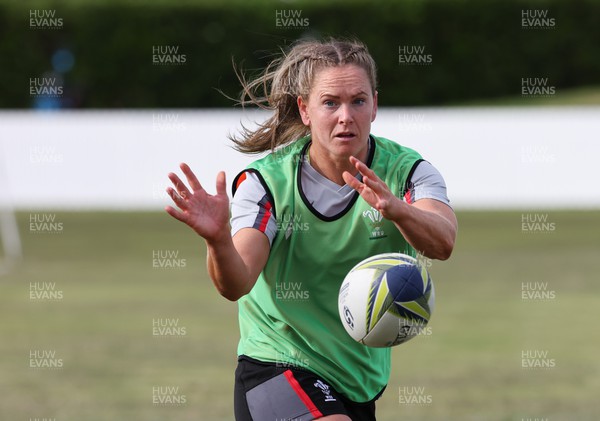 091022 - Wales v Scotland, Women’s Rugby World Cup 2021 Pool A - Kat Evans of Wales during warm up ahead of the match against Scotland