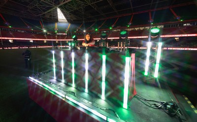 110426 - Wales v Scotland, Guinness Women’s 6 Nations - Half time performance with DJ Kay Russant