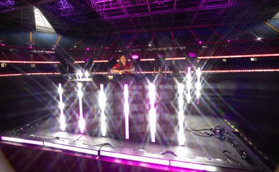 110426 - Wales v Scotland, Guinness Women’s 6 Nations - Half time performance with DJ Kay Russant