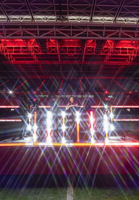 110426 - Wales v Scotland, Guinness Women’s 6 Nations - Half time performance with DJ Kay Russant