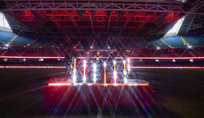 110426 - Wales v Scotland, Guinness Women’s 6 Nations - Half time performance with DJ Kay Russant