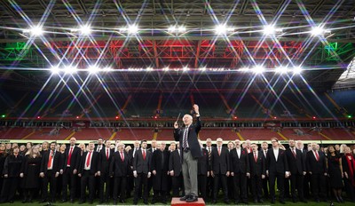 110426 - Wales v Scotland, Guinness Women’s 6 Nations - The choirs perform pre match