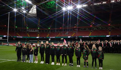 110426 - Wales v Scotland, Guinness Women’s 6 Nations - The Guard of honour