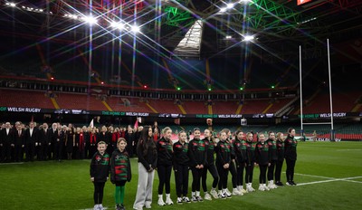 110426 - Wales v Scotland, Guinness Women’s 6 Nations - The Guard of honour