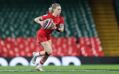 110426 - Wales v Scotland, Guinness Women’s 6 Nations - Keira Bevan of Wales