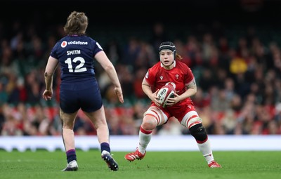 110426 - Wales v Scotland, Guinness Women’s 6 Nations - Bethan Lewis of Wales