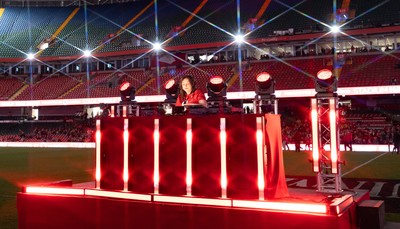 110426 - Wales v Scotland, Guinness Women’s 6 Nations - Half time show with DJ Kay Russant