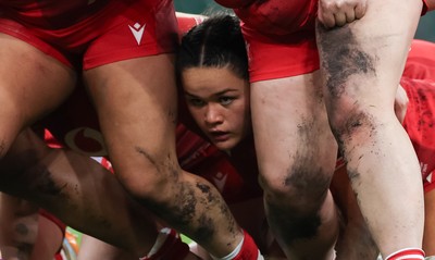 110426 - Wales v Scotland, Guinness Women’s 6 Nations - Jorja Aiono of Wales