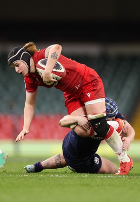 110426 - Wales v Scotland, Guinness Women’s 6 Nations - Bethan Lewis of Wales