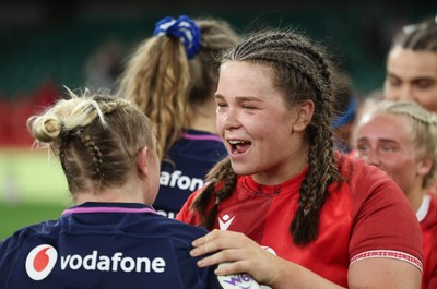 110426 - Wales v Scotland, Guinness Women’s 6 Nations - Maisie Davies of Wales at the end of the match