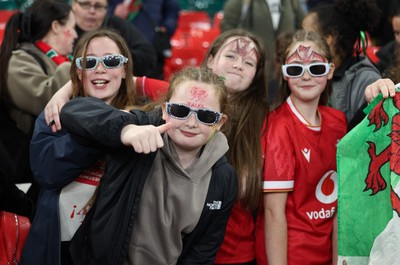 110426 - Wales v Scotland, Guinness Women’s 6 Nations - Wales fans at the end of the match