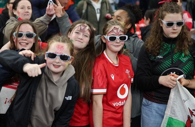 110426 - Wales v Scotland, Guinness Women’s 6 Nations - Wales fans at the end of the match