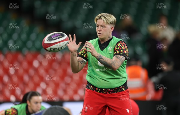 110426 - Wales v Scotland, Guinness Women’s 6 Nations - Donna Rose of Wales during warm up