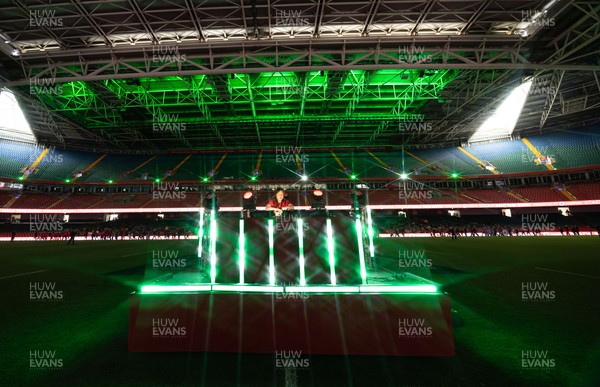 110426 - Wales v Scotland, Guinness Women’s 6 Nations - Half time performance with DJ Kay Russant