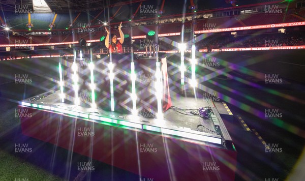 110426 - Wales v Scotland, Guinness Women’s 6 Nations - Half time performance with DJ Kay Russant