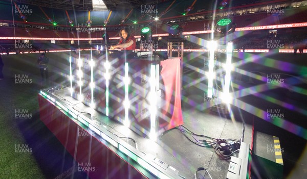 110426 - Wales v Scotland, Guinness Women’s 6 Nations - Half time performance with DJ Kay Russant