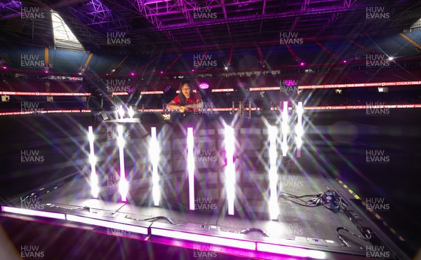 110426 - Wales v Scotland, Guinness Women’s 6 Nations - Half time performance with DJ Kay Russant