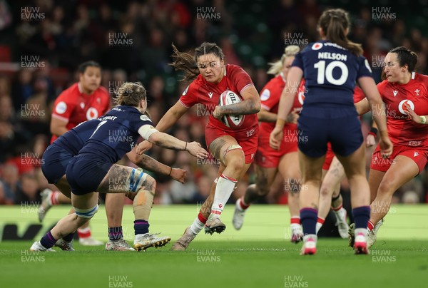 110426 - Wales v Scotland, Guinness Women’s 6 Nations - Jorja Aiono of Wales