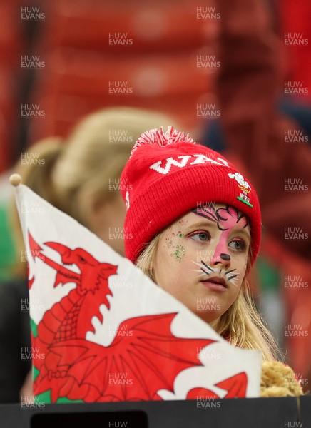 110426 - Wales v Scotland, Guinness Women’s 6 Nations - Wales fans at the match