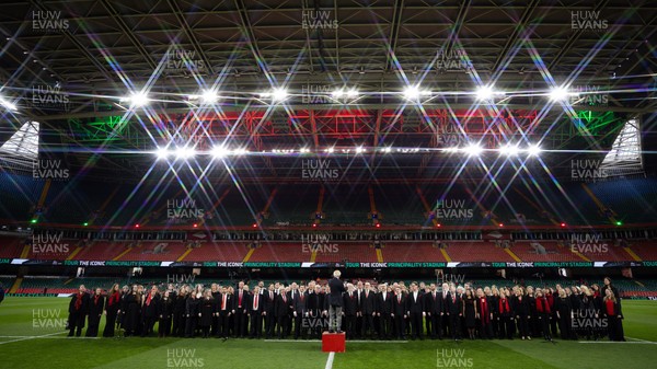 110426 - Wales v Scotland, Guinness Women’s 6 Nations - The choirs perform pre match