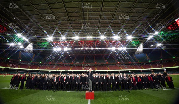 110426 - Wales v Scotland, Guinness Women’s 6 Nations - The choirs perform pre match
