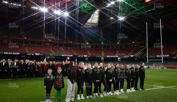 110426 - Wales v Scotland, Guinness Women’s 6 Nations - The Guard of honour