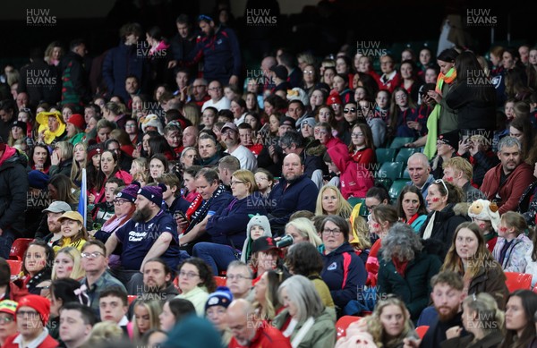 110426 - Wales v Scotland, Guinness Women’s 6 Nations - Wales fans at the match