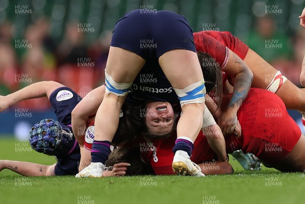 110426 - Wales v Scotland, Guinness Women’s 6 Nations - Alex Stewart of Scotland 