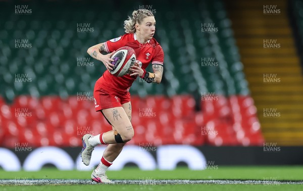 110426 - Wales v Scotland, Guinness Women’s 6 Nations - Keira Bevan of Wales