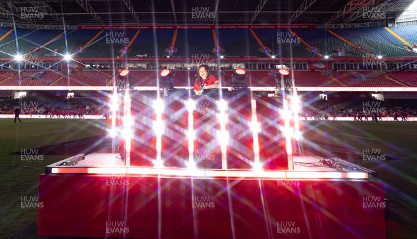 110426 - Wales v Scotland, Guinness Women’s 6 Nations - Half time show with DJ Kay Russant