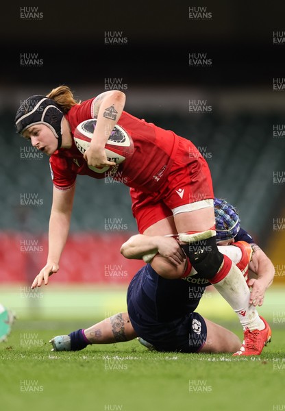 110426 - Wales v Scotland, Guinness Women’s 6 Nations - Bethan Lewis of Wales