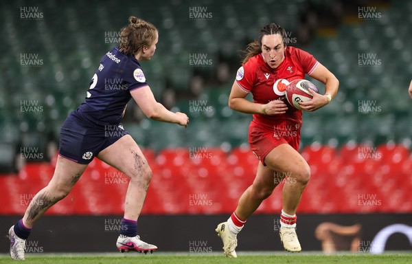 110426 - Wales v Scotland, Guinness Women’s 6 Nations - Courtney Keight of Wales