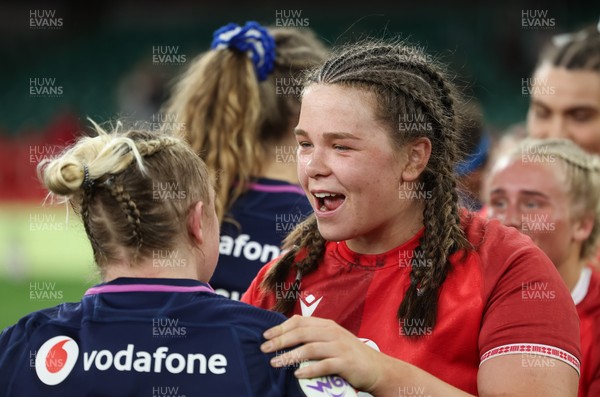 110426 - Wales v Scotland, Guinness Women’s 6 Nations - Maisie Davies of Wales at the end of the match