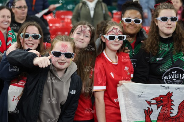 110426 - Wales v Scotland, Guinness Women’s 6 Nations - Wales fans at the end of the match