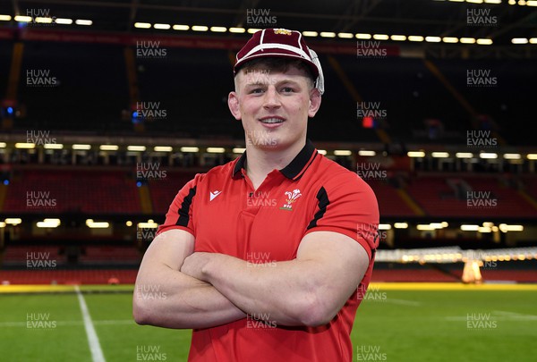 120222 - Wales v Scotland - Guinness Six Nations - Jac Morgan of Wales with his first cap