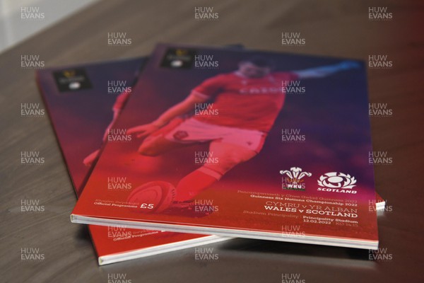120222 - Wales v Scotland - Guinness Six Nations - Match programmes ahaed of kick off