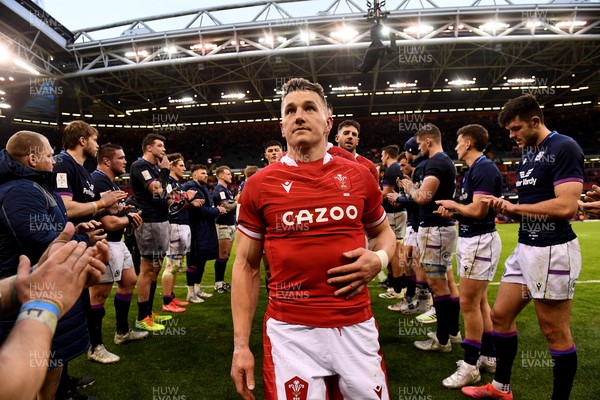 120222 - Wales v Scotland - Guinness Six Nations - Jonathan Davies of Wales at the end of the game