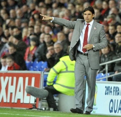 121012 - Wales v Scotland - FIFA 2014 World Cup Qualifying Campaign - Wales manager Chris Coleman 