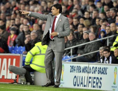 121012 - Wales v Scotland - FIFA 2014 World Cup Qualifying Campaign - Chris Coleman, manager of Wales