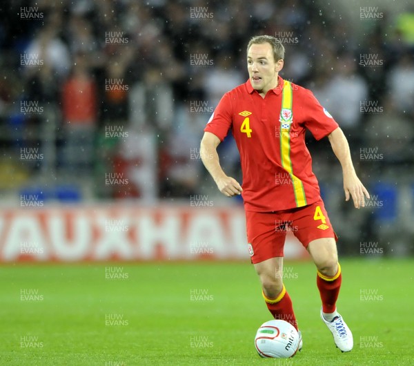 121012 - Wales v Scotland - FIFA 2014 World Cup Qualifying Campaign - James Vaughan of Wales