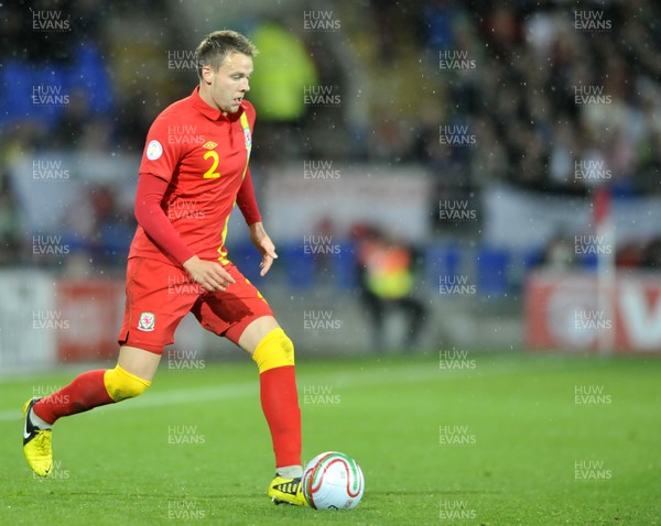 121012 - Wales v Scotland - FIFA 2014 World Cup Qualifying Campaign - Chris Gunter of Wales