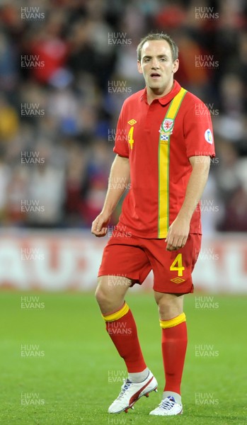 121012 - Wales v Scotland - FIFA 2014 World Cup Qualifying Campaign - James Vaughan of Wales