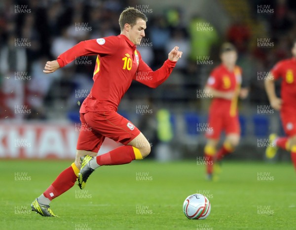 121012 - Wales v Scotland - FIFA 2014 World Cup Qualifying Campaign - Aaron Ramsey of Wales