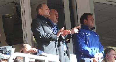 13.02.10 - Wales v Scotland - RBS Six Nations 2010 - Scotland head coach Andy Robinson looks on. 