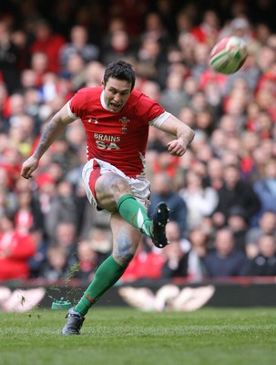 13.02.10 Wales v Scotland... Stephen Jones kicks a goal. .