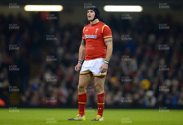 130216 - Wales v Scotland - RBS 6 Nations 2016 -Tom James of Wales