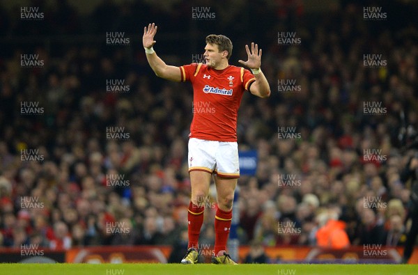 130216 - Wales v Scotland - RBS 6 Nations 2016 -Dan Biggar of Wales